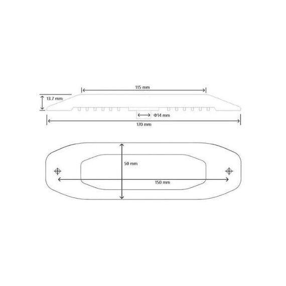 Luz Submergível p/ Embarcações Acabamento em Inox LED RGBW - 12-24V - 2 un.