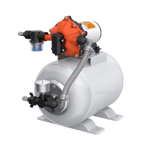 Tanque Acumulador c/ Bomba Pressurizadora 5.0 24v 60psi - Capacidade: 8 Litros