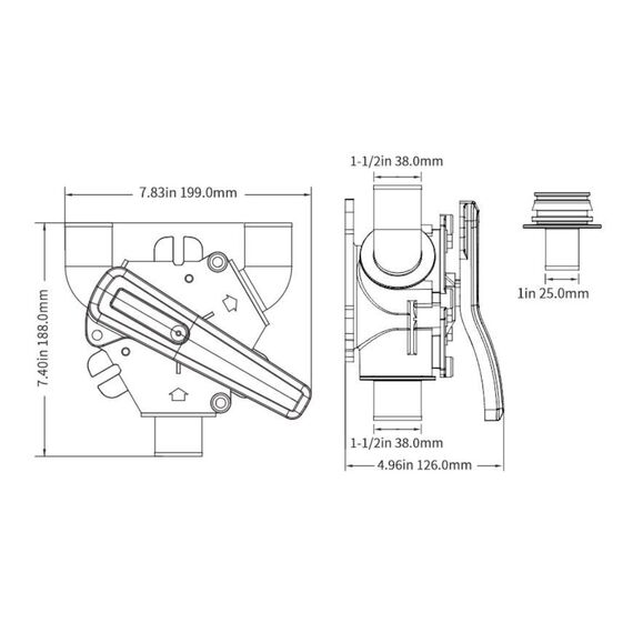 Válvula Para Vaso Sanitário Nautico em Y - 38mm OU 1-1/2?
