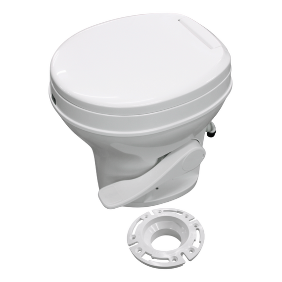 Vaso Sanitário Maritimo Motorhome RV - Gravidade - com Pedal e BASE DE INSTALAÇÃO - Altura Residencial - SEAFLO