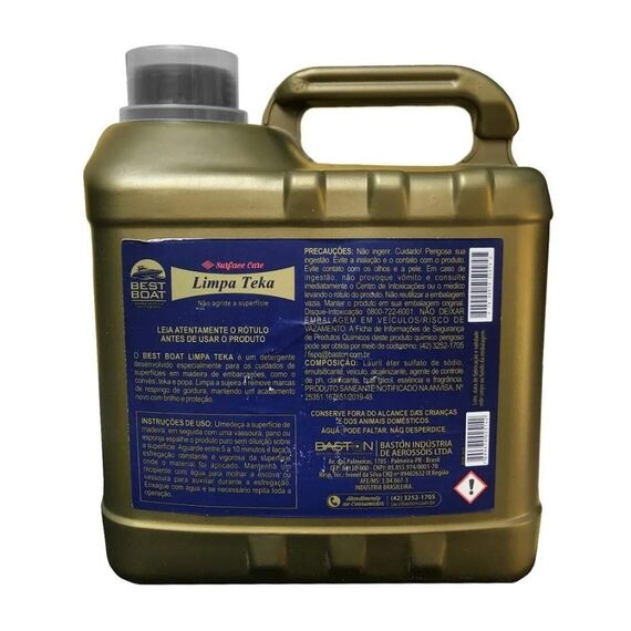 Desengordurante Limpa Teka Best Boat - 5 litros - Uso Profissional