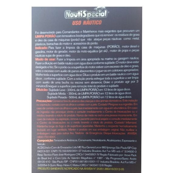 Desengraxante Limpa Porão NautiSpecial - 1 Litro - Concentrado