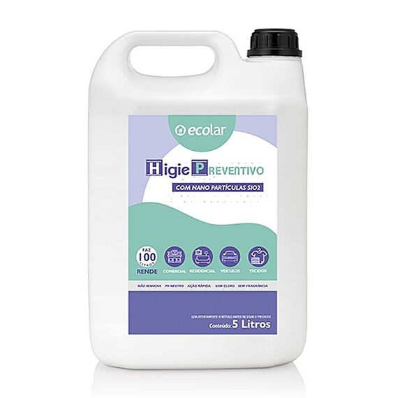 Higienizador Preventivo c/ Nano Partículas SIO2 - 5 litros