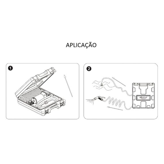 Kit Lavagem Bomba Pressurizadora Seaflo 4.5 Gpm + Mangueira + Gatilho - MALETA - 70PSI - 12v
