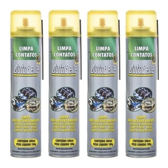 Limpa Contato Elétrico Spray AutoBelle - 300 ml - 4 un.