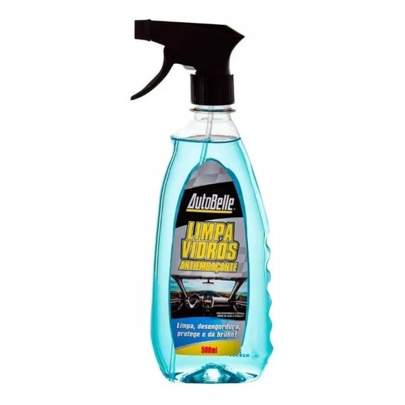 Limpa Vidros Autobelle c/ Bico Pulverizador - 500 ml - Pronto p/ Uso - 3 un.