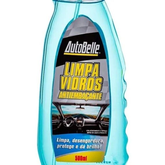 Limpa Vidros Autobelle c/ Bico Pulverizador - 500 ml - Pronto p/ Uso - 3 un.