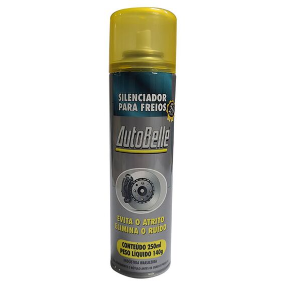 Limpador E Silenciador para Freios - SPRAY - 250ml - AUTOBELLE
