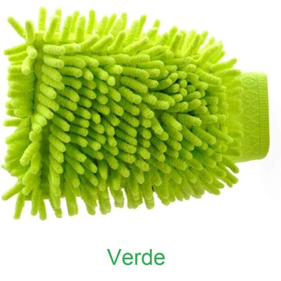 Luva de Microfibra p/ Lavar Lancha NautiSpecial - Verde