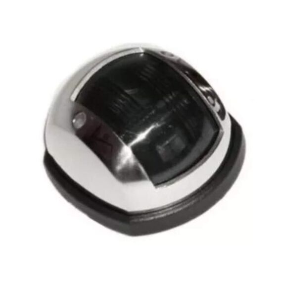 Luz de Navegação Boreste c/ Tampa em Nylon Cromo Níquel, Base em ABS Preta