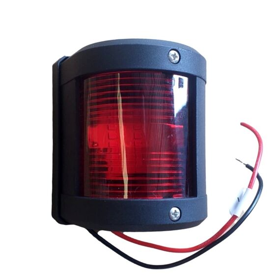 Luz de Navegação FIXA Preta até 12M CXH2-1YB VERMELHA 112,5º