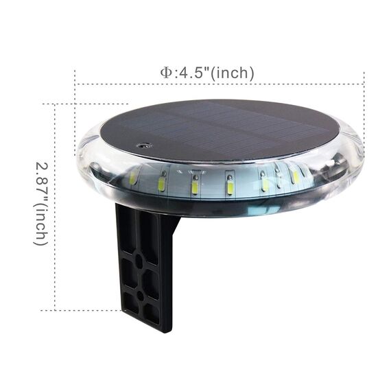 Luz de Navegação TOP 360° em LED c/ Suporte p/ Mastro + Controle Remoto Wireless - SOLAR