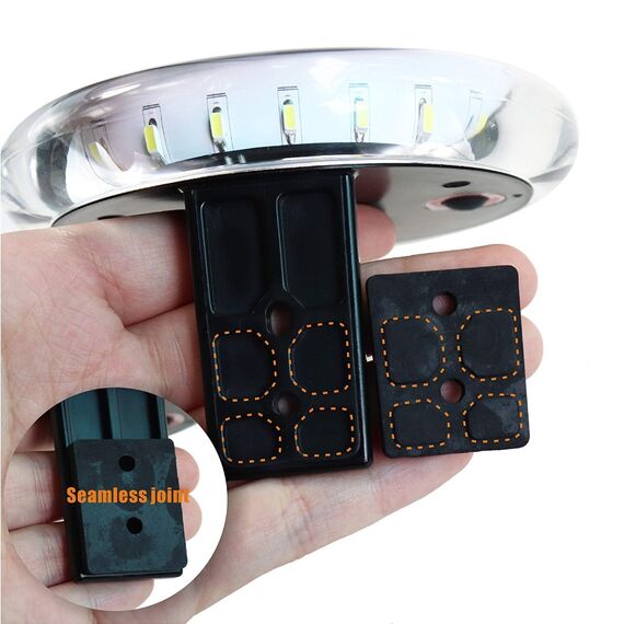 Luz de Navegação TOP 360° em LED c/ Suporte p/ Mastro + Controle Remoto Wireless - SOLAR