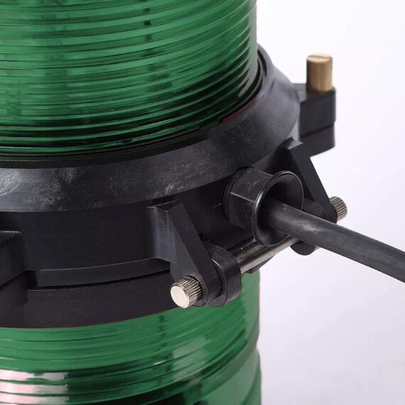 Luz de Navegação Top Dupla - Lente Verde 112,5°, Corpo em ABS Preto - HORIZONTAL - Acima 50m