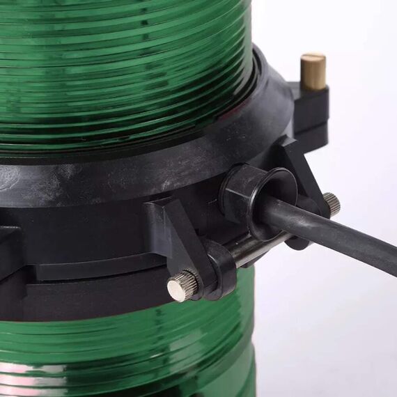 Luz de Navegação Top Dupla - Lente Verde 360°, Corpo em ABS Preto - HORIZONTAL - Acima 50m