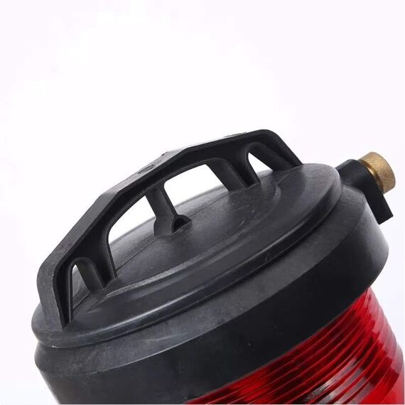 Luz de Navegação Top Dupla - Lente Vermelha 112,5°, Corpo em ABS Preto - HORIZONTAL - Acima 50m