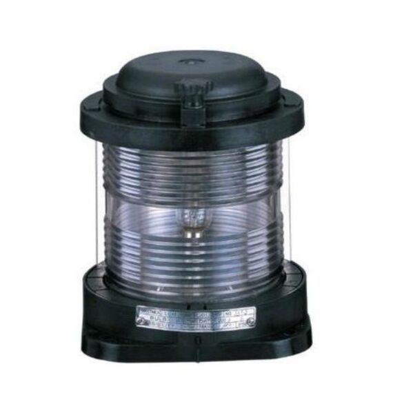 Luz de Navegação Top - Lente Transparente 360°, Corpo em ABS Preto - HORIZONTAL