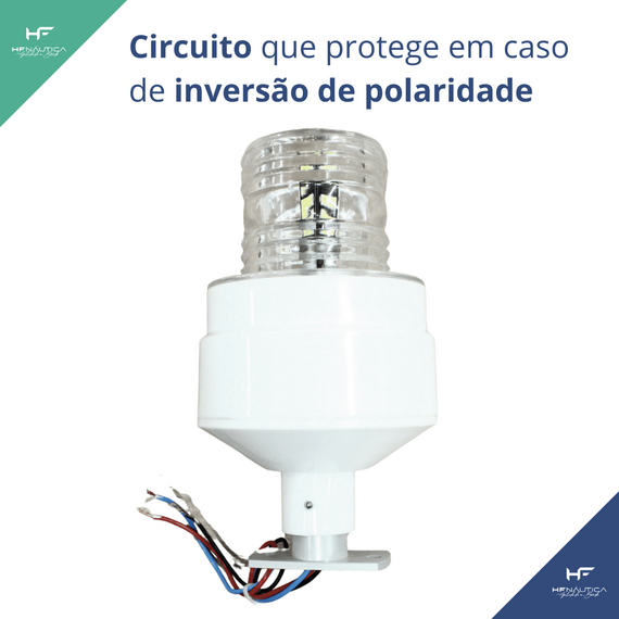 Luz de Navegação e Atracação / Strobo de TOP LED - 2,2 Milhas Náuticas
