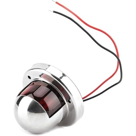 Luz de Proa BB / BE c/ Tampa em Inox, LED - 12v - Par