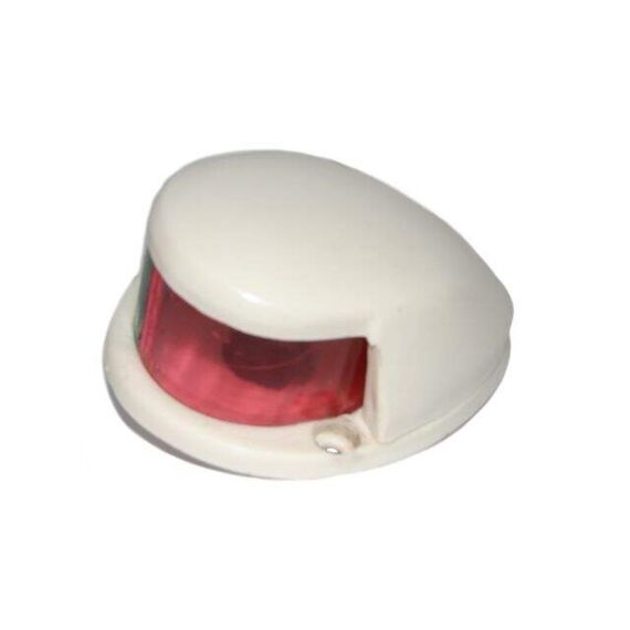 Luz de Proa Bicolor em LED c/ Acabamento ABS Branco