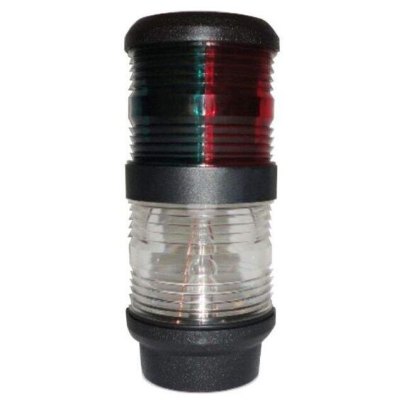 Luz de TOP tricolor - Navegação 360° + Bicolor 360°, Corpo em ABS Preto