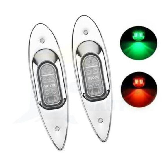 Luz Olho de Tubarão em LED em Aço INOX