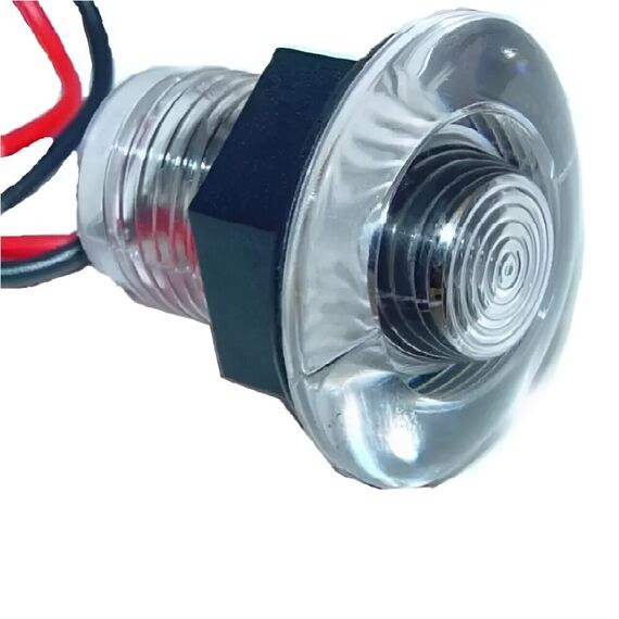 Luz p/ Viveiro / Deck / Cortesia em ABS a Prova De Água - LED Azul - 12 V - Embutir