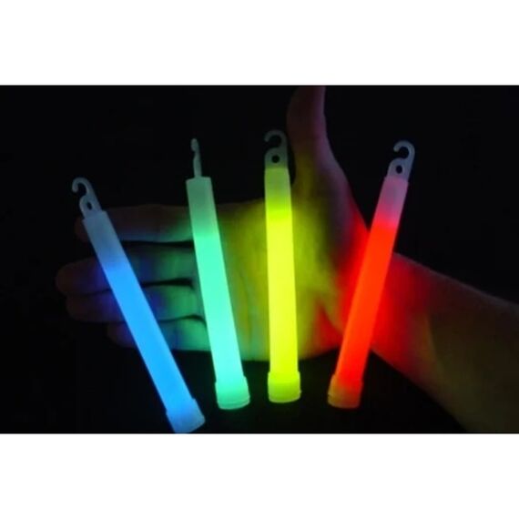 Luz Química Bastão Luminoso 15 Cm - Tipo Cyalume Amarelo