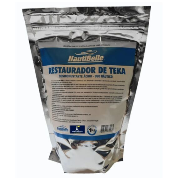 Restaurador de Teka Pó Solúvel Nautico - 1 kg - Uso Profissional - Nautibelle