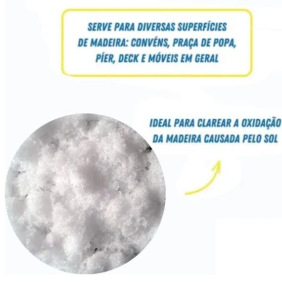 Restaurador de Teka Pó Solúvel Nautico - 1 kg - Uso Profissional - Nautibelle