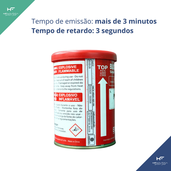 Sinalizador Fumígeno Flutuante Laranja - Navegação em Águas Costeiras - Mar Aberto - EUROSUL