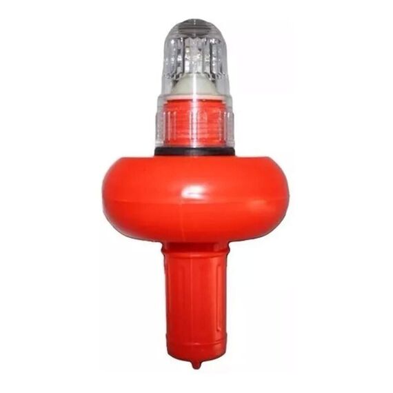 Sinalizador Náutico Boia 4 LEDs - Luz Strobo p/ Redes e Pesca