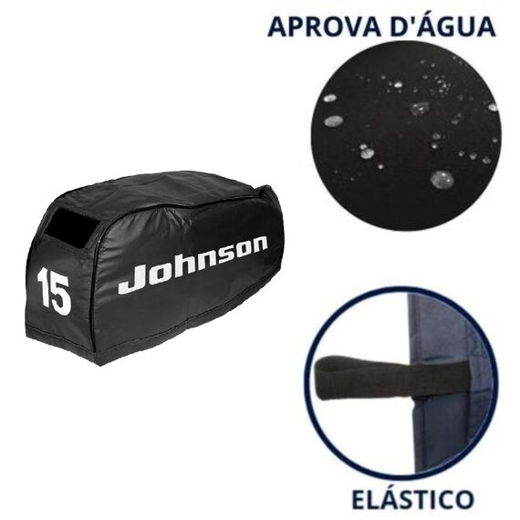 Capa de Capô p/ Motores de Popa - Johnson 15 HP Após 93