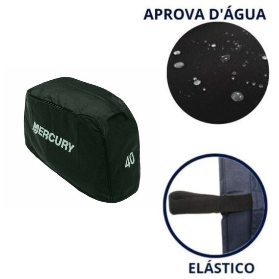 Capa de Capô p/ Motores de Popa - Mercury 40HP Super