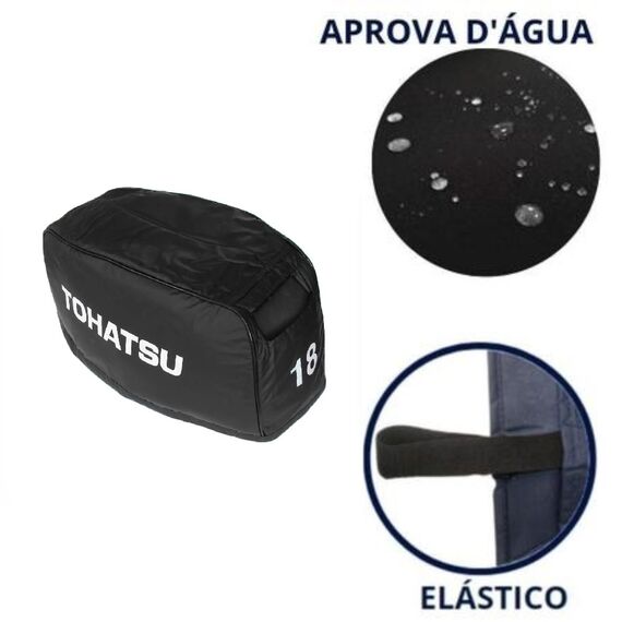 Capa de Capô p/ Motores de Popa - Tohatsu 18 HP Após 97