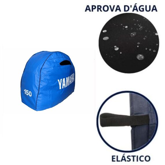 Capa de Capô p/ Motores de Popa - Yamaha 150 HP 4 Tempos - Após 2015