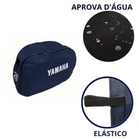 Capa de Capô p/ Motores de Popa - Yamaha 25 HP BMHS