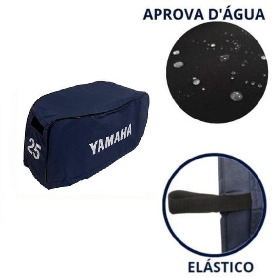Capa de Capô p/ Motores de Popa - Yamaha 25 HP DMHS