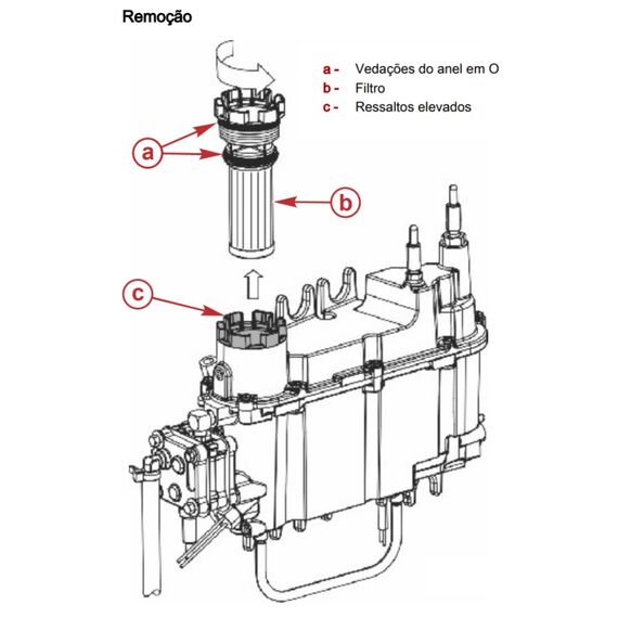 Elemento p/ Filtro de Combustível Motor de Popa Mercury Verado e Optimax