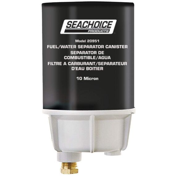 Filtro de Combustível Separador de Água c/ Dreno Alumínio Seachoice