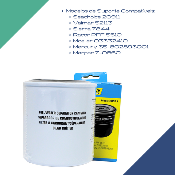 Filtro de Combustível Separador de Água Seachoice