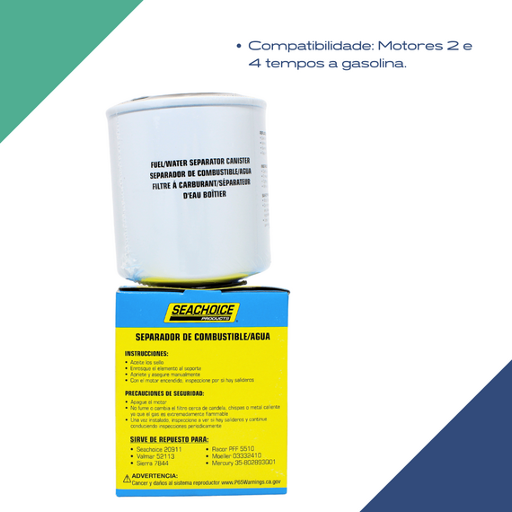 Filtro de Combustível Separador de Água Seachoice