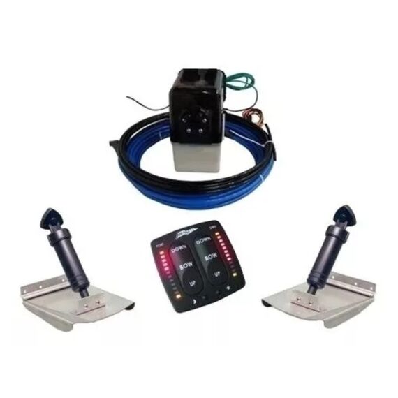 Kit Flap Estabilizador Hidráulico Bennett c/ Indicador - 12 x 12 polegadas