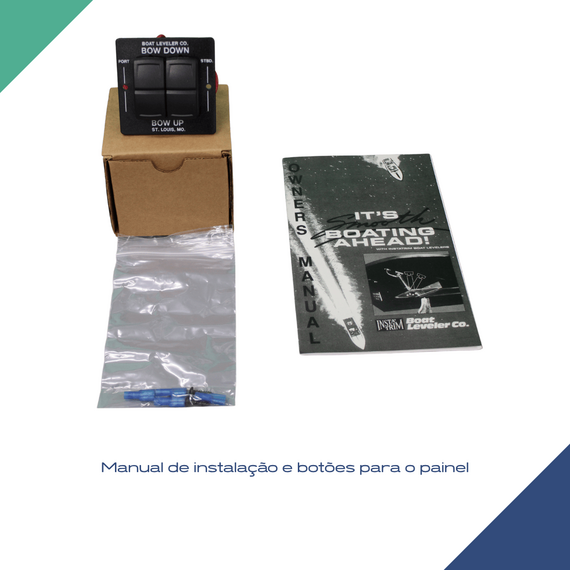 Kit Flap Estabilizador Hidráulico Insta-Trim - 12 x 12 polegadas