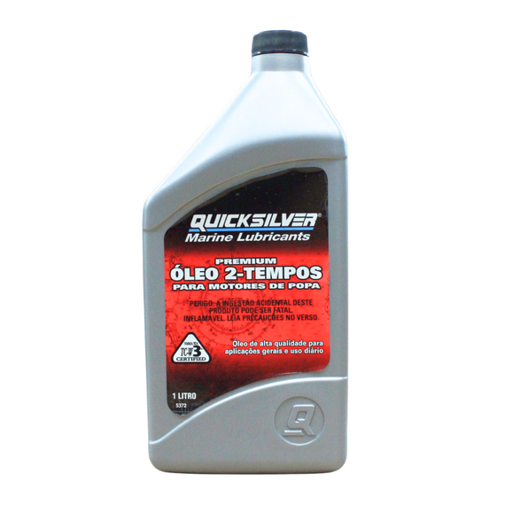 Óleo Quicksilver Premium TC-W3 p/ Motores 2T - 1 Litro
