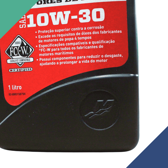 Óleo Semi Sintético Mercury SAE 10W-30 p/ Motores de Popa 4T - 1 Litro