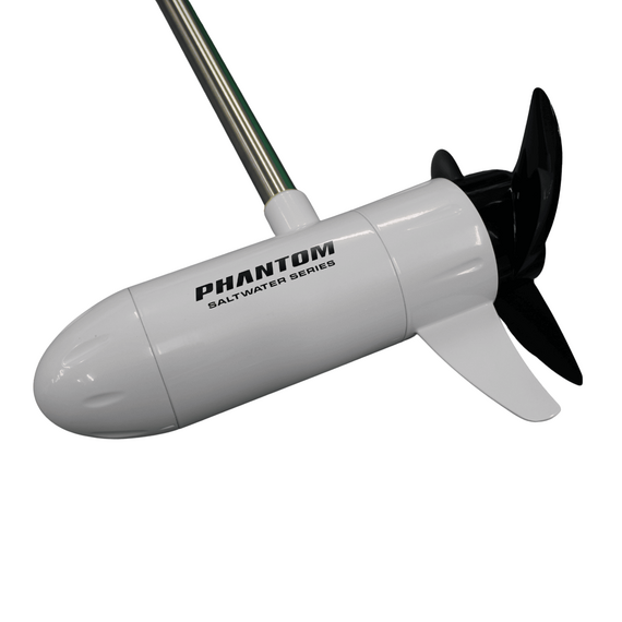 Motor Elétrico Marine PHANTOM - 54 Libras - Haste 42" - AGUA SALGADA - COM MEDIDOR -12V - MODELO: FW PHSW54M