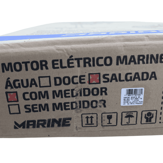 Motor Elétrico Marine PHANTOM - 54 Libras - Haste 42" - AGUA SALGADA - COM MEDIDOR -12V - MODELO: FW PHSW54M
