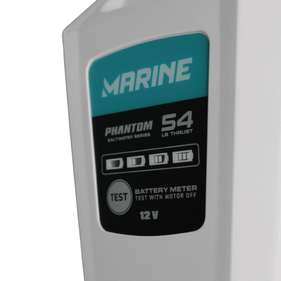 Motor Elétrico Marine PHANTOM - 54 Libras - Haste 42" - AGUA SALGADA - COM MEDIDOR -12V - MODELO: FW PHSW54M