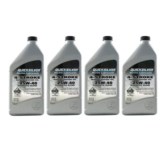 Óleo Semi Sintético Quicksilver p/ Motores de Popa 4T - 4 Litros